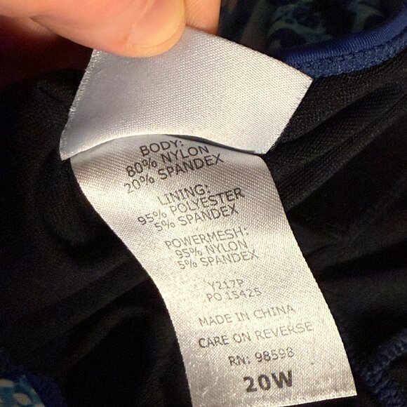 Your Best Look Plus Size Tankini & Swim Skirt Set | Size 20W/18W | Adjustable St - Picture 14 of 16